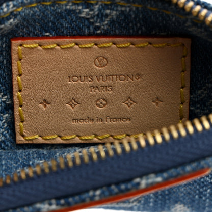 Louis Vuitton Monogram Denim Key Pouch Denim Blue 6 of 7