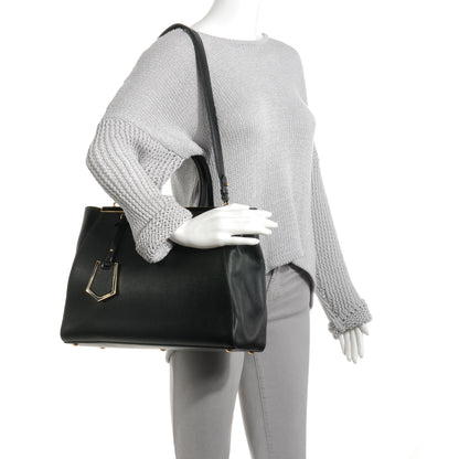 Fendi Vitello Elite Regular 2Jours Tote Black 2 of 11