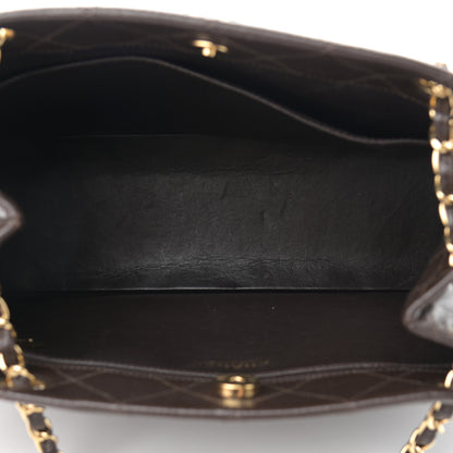 Chanel Caviar Quilted Shopper Tote Dark Brown 4 of 13