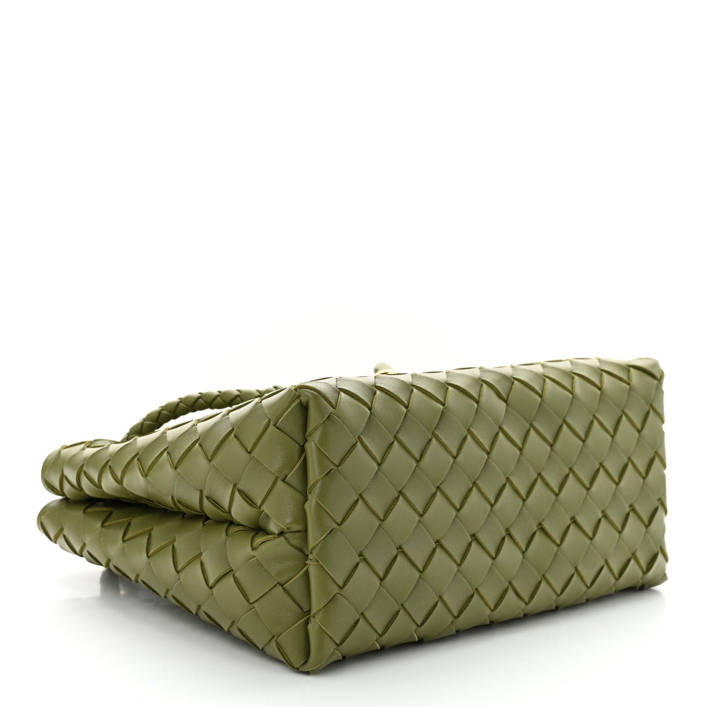 Nappa Intrecciato Small Andiamo Shoulder Bag Matcha