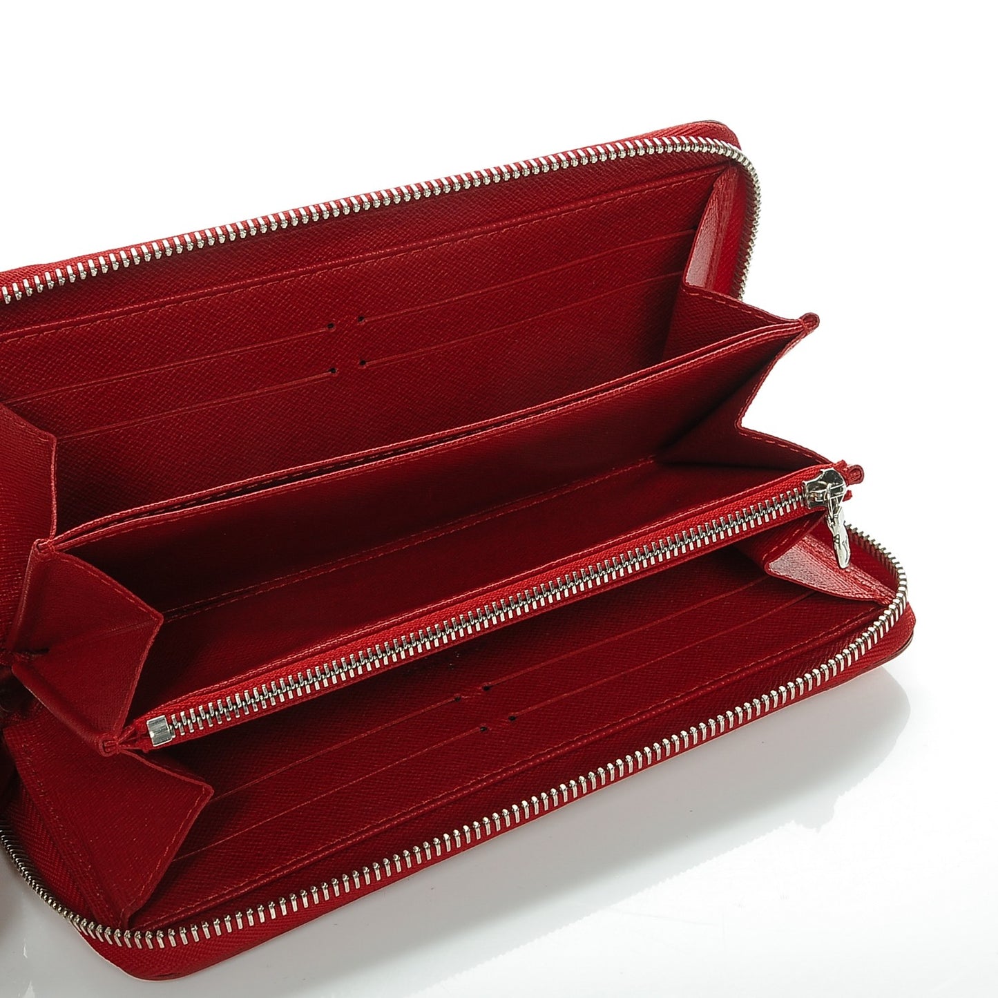 Epi Zippy Wallet Rouge