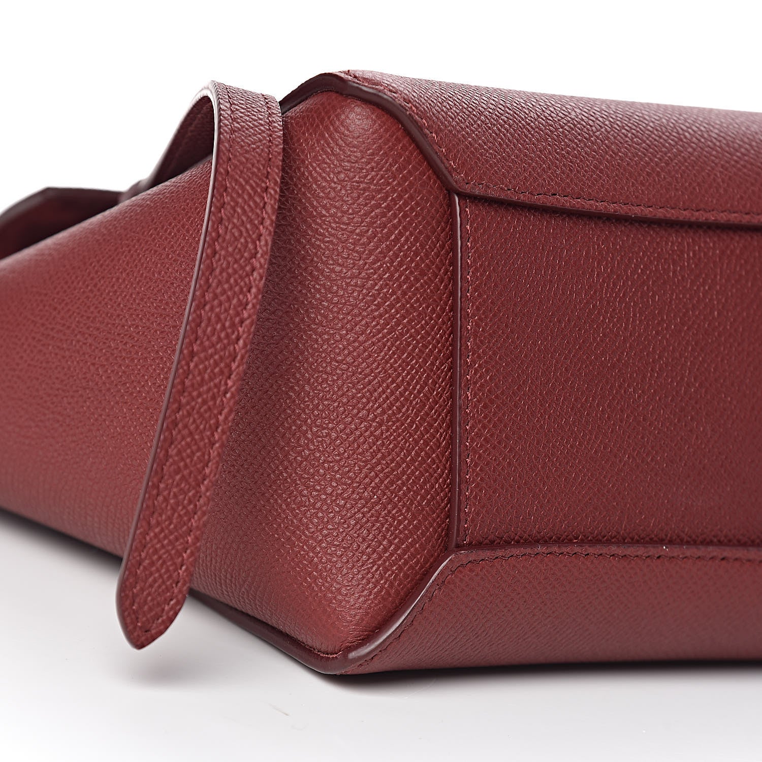 Celine Grained Calfskin Nano Belt Bag Ruby 9 of 11