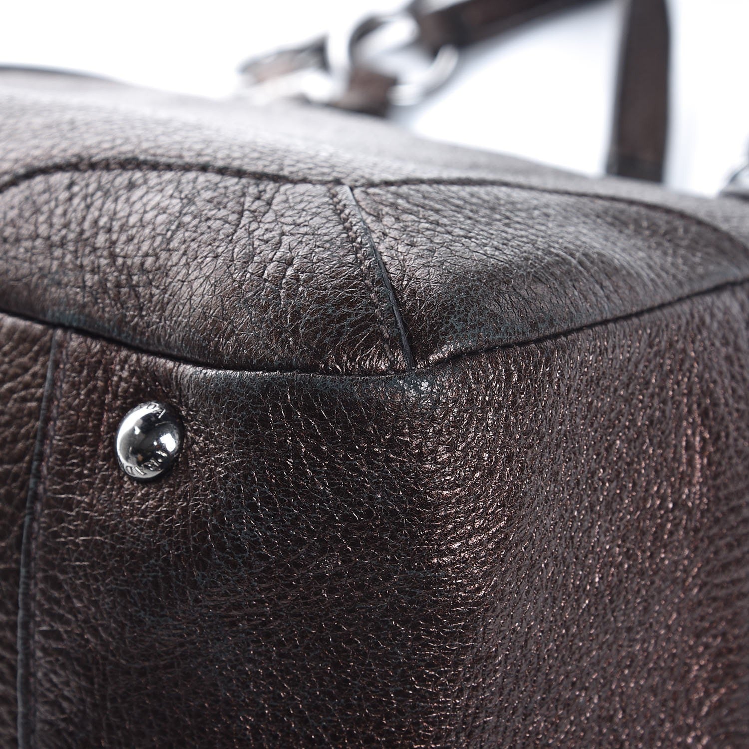 Prada Vitello Daino Shoulder Bag Antico Mordore 9 of 13