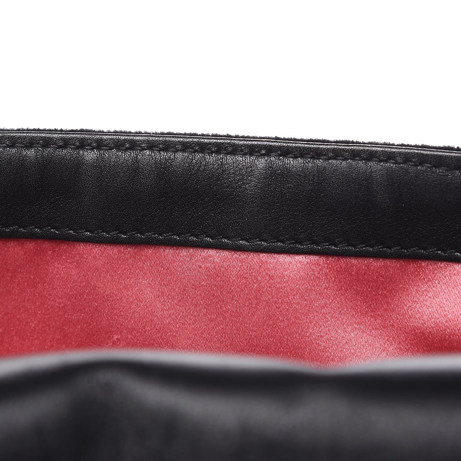 Gucci Velvet Matelasse Loved Embroidered Medium GG Marmont Shoulder Bag Black 12 of 15