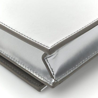 Saint Laurent Metallic Calfskin Kate Monogram Tassel Chain Wallet Silver 13 of 15