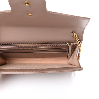 Gucci Calfskin Matelasse Mini Pearly GG Marmont Chain Wallet Porcelain Rose 4 of 10
