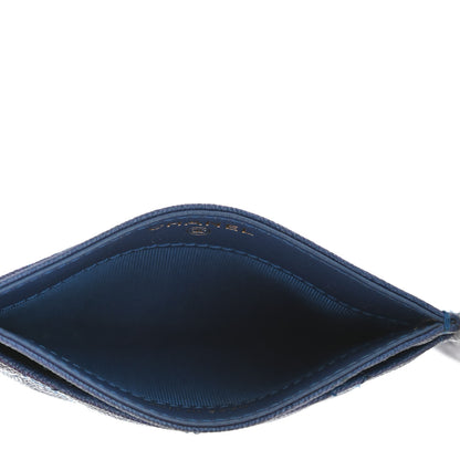 Chanel Iridescent Caviar Quilted Card Holder Dark Blue 4 of 4