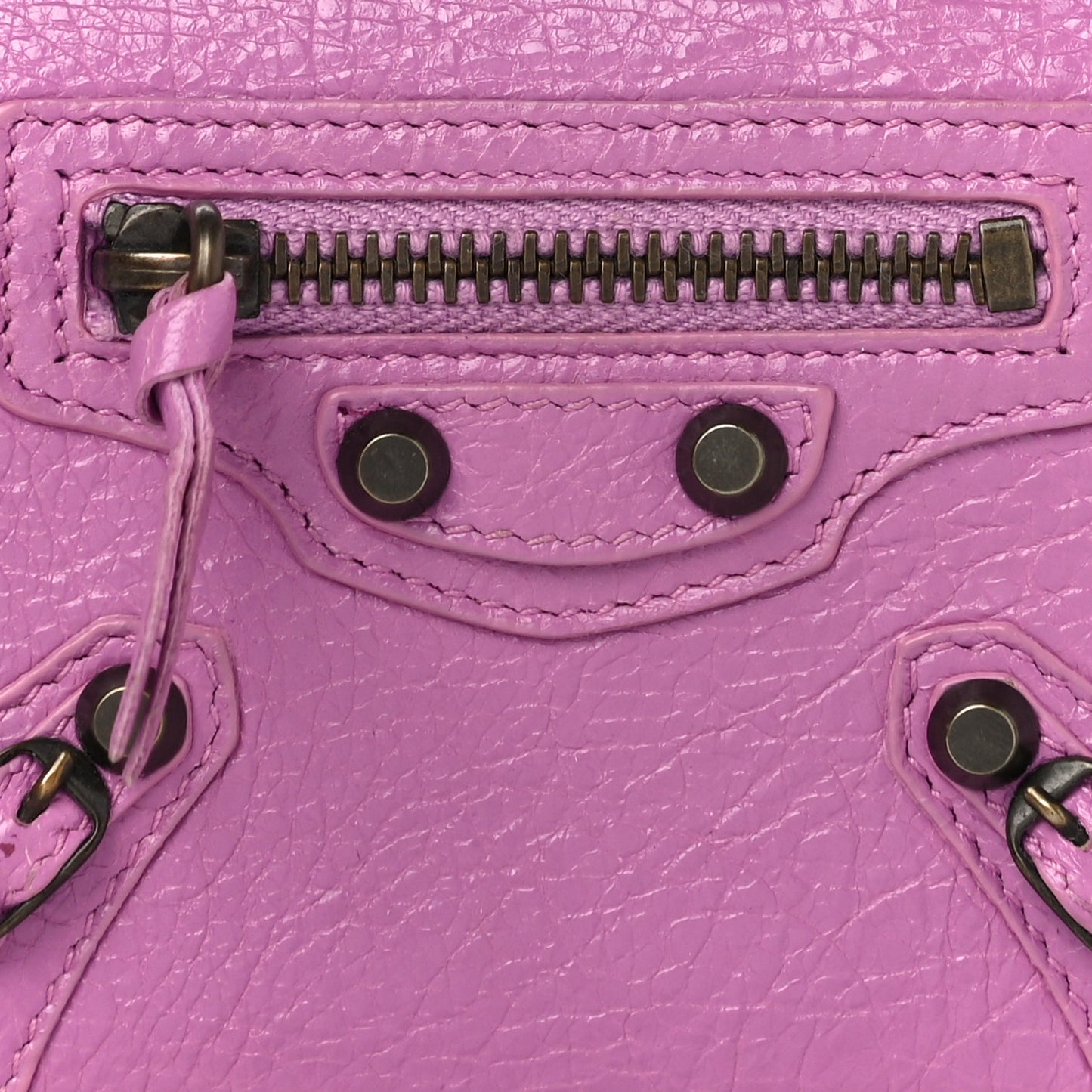 Agneau Classic Hardware Card Case Rose Berlingot