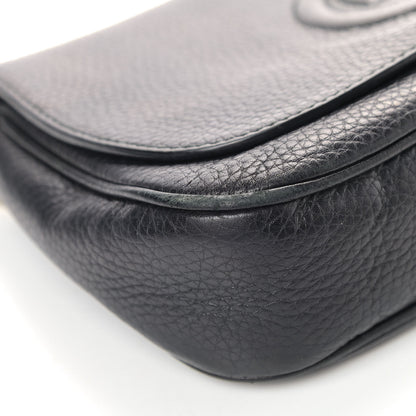 Gucci Pebbled Calfskin Medium Soho Flap Crossbody Black 7 of 10