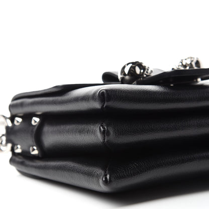 Alexander McQueen Goatskin Twin Skull Crossbody Black 7 of 12