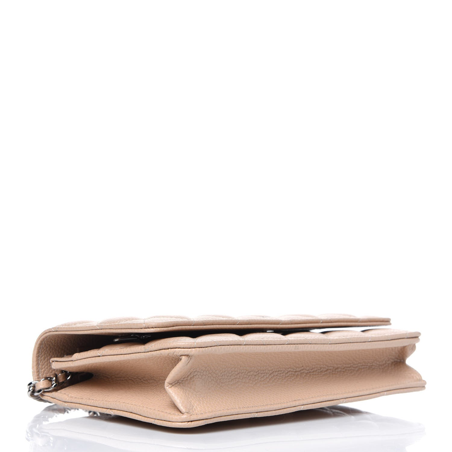 Chanel Caviar Quilted Wallet On Chain WOC Beige 4 of 12