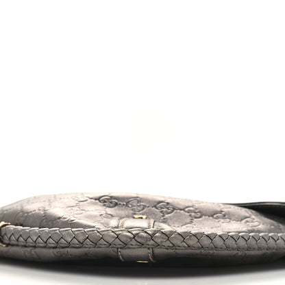 Gucci Guccissima Britt Tassel Shoulder Bag Gunmetal 10 of 14