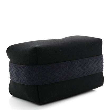 Hermes Canvas Small Bride-A-Brac Pouch Black Bleu Nuit 4 of 9