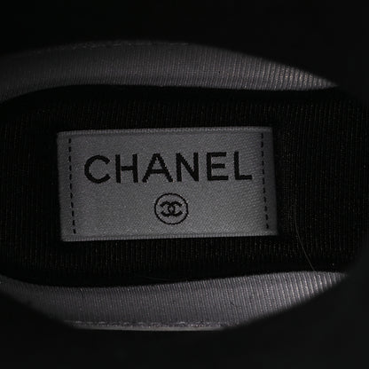Chanel Caoutchouk CC High Boots 35 Khaki Black 9 of 15