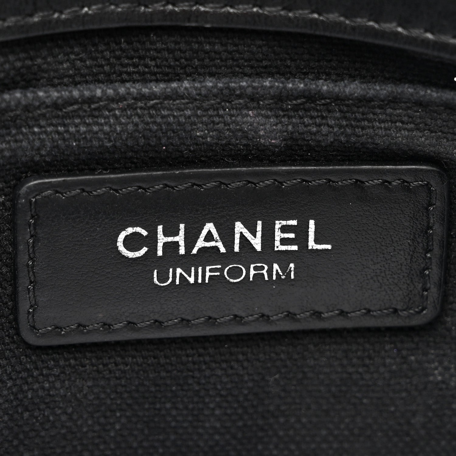 Chanel Calfskin Quilted CC Uniform Flap Belt Bag Black 5 of 17