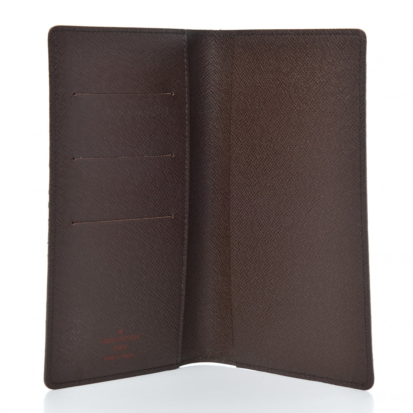 Damier Ebene Checkbook Cover Wallet