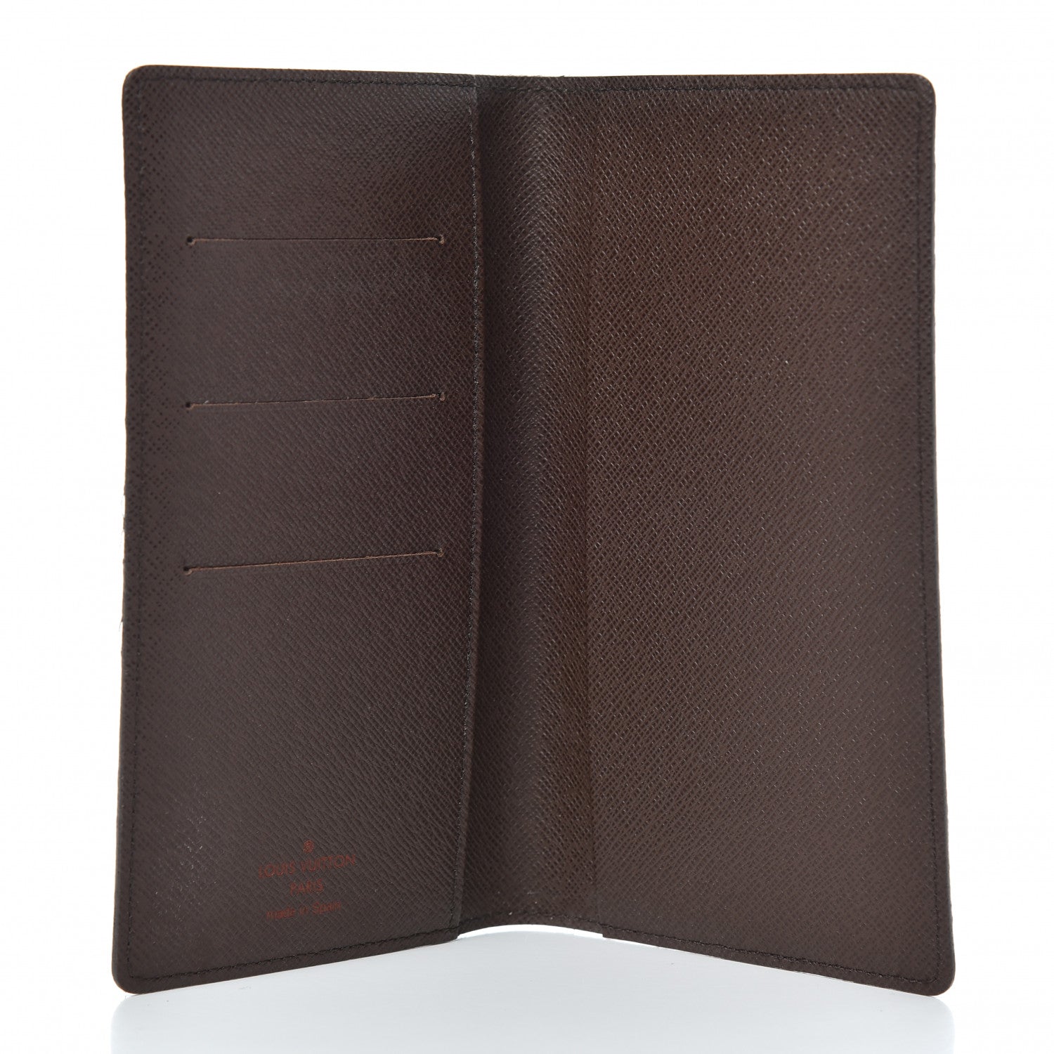 Louis Vuitton Damier Ebene Checkbook Cover Wallet 5 of 6