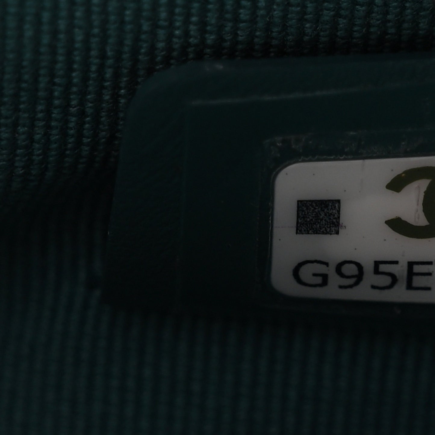 Lambskin Quilted Chanel 19 Zip Card Holder Wallet Dark Green