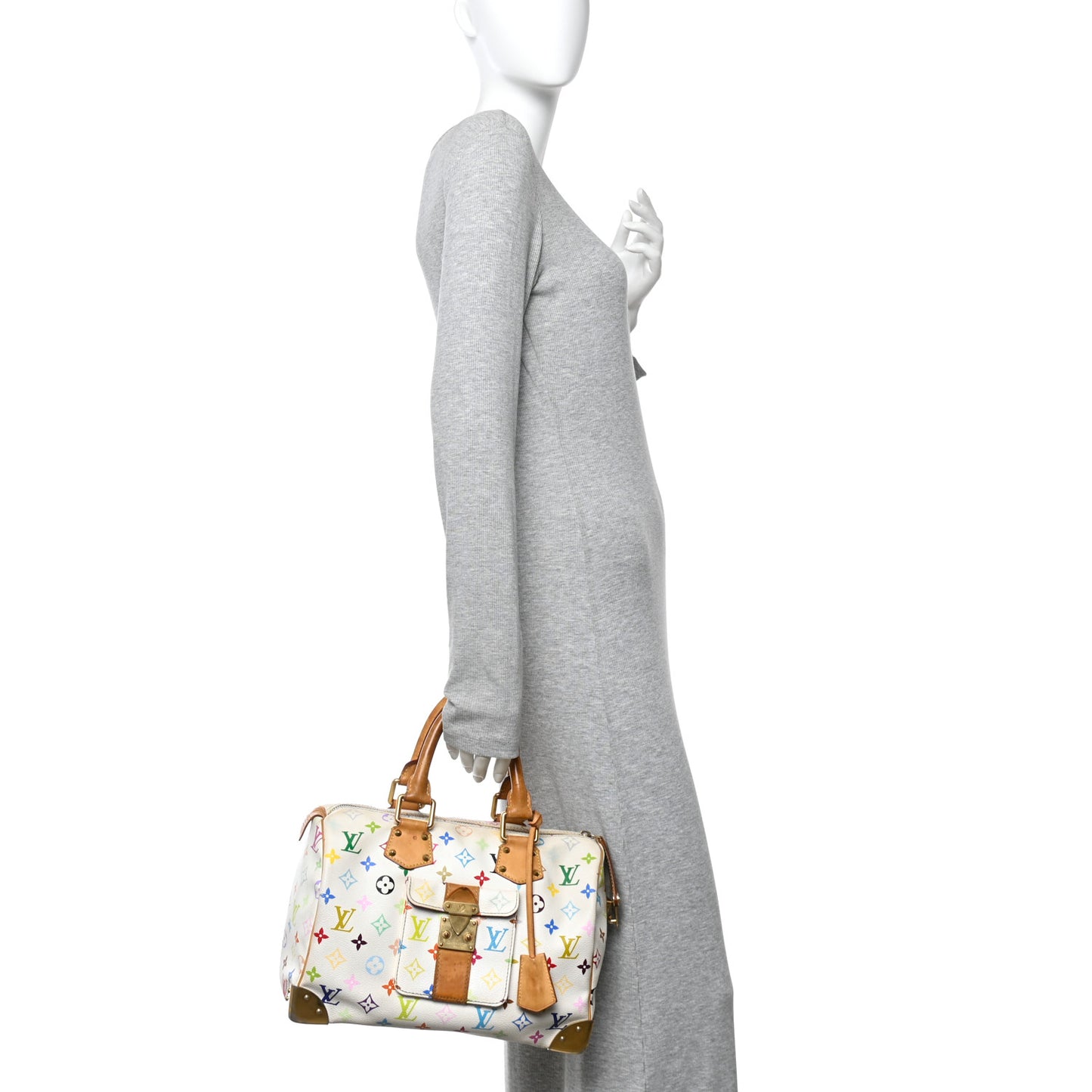 Monogram Multicolor Speedy 30 White