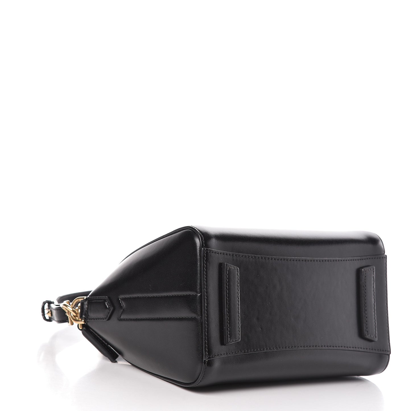 Shiny Lord Calfskin Mini Antigona Black