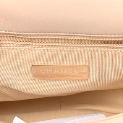 Chanel Lambskin Quilted Medium Chanel 19 Flap Beige 6 of 10