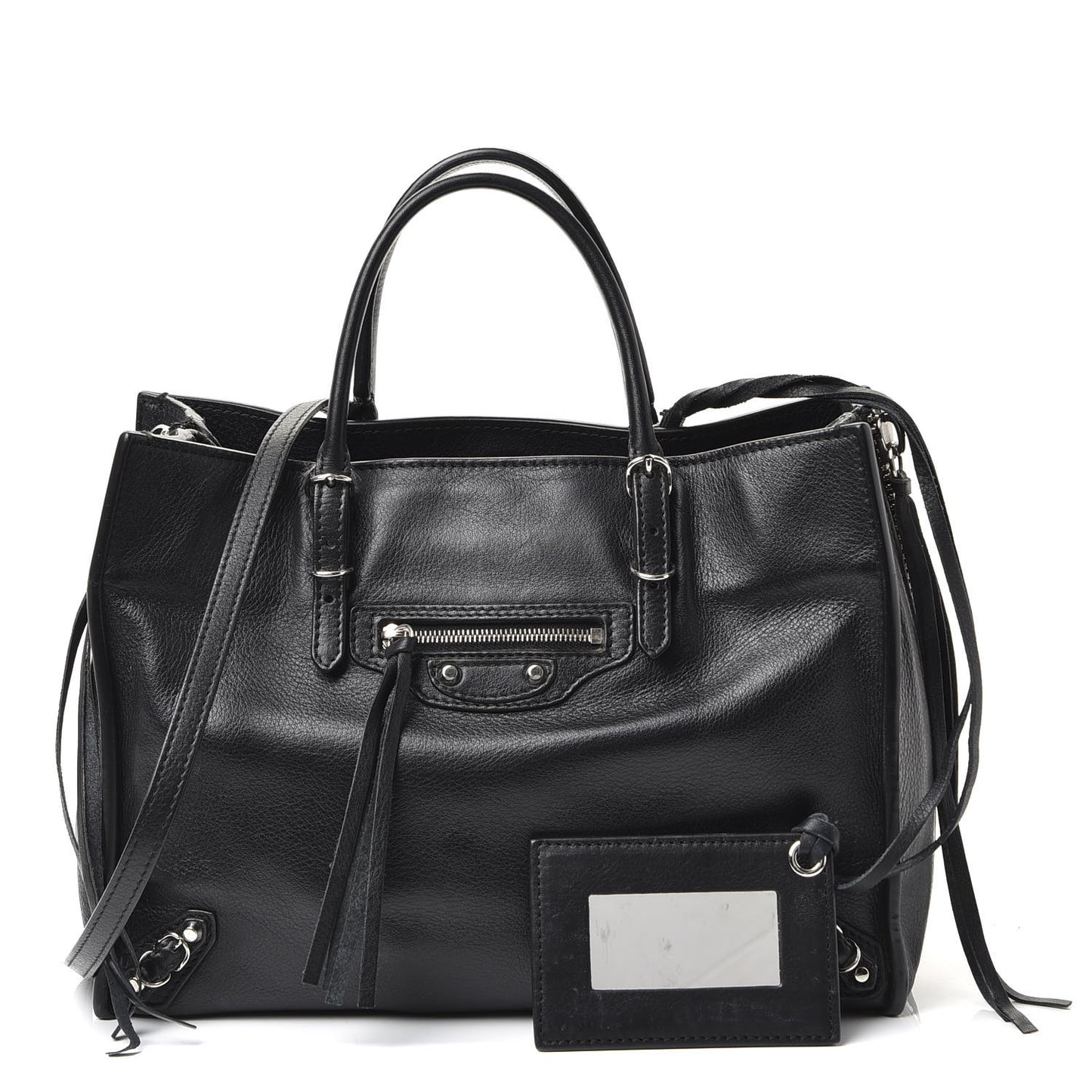 Veau Papier A6 Zip Around Tote Black