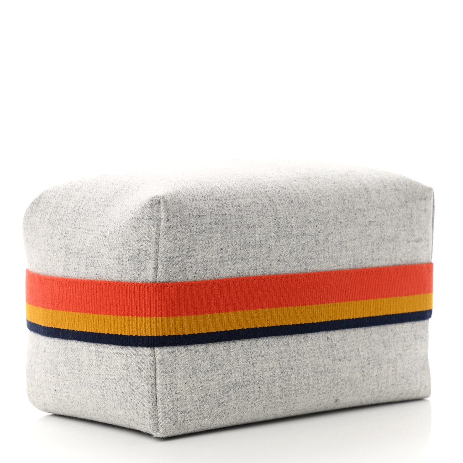 Hermes Canvas Large Bride-A-Brac Pouch Gris Flanelle 4 of 8