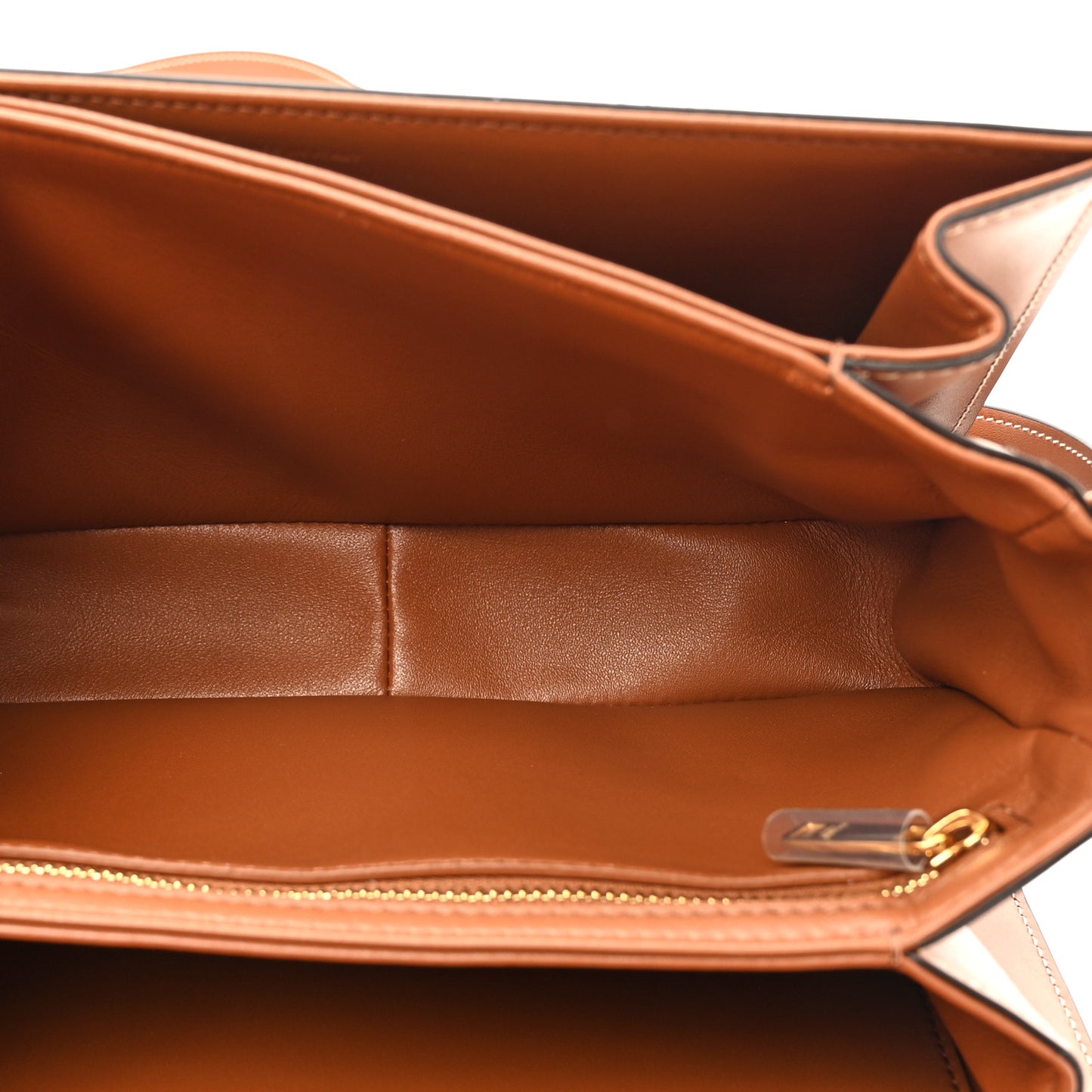 Triomphe Canvas Calfskin Medium Triomphe Bag Tan