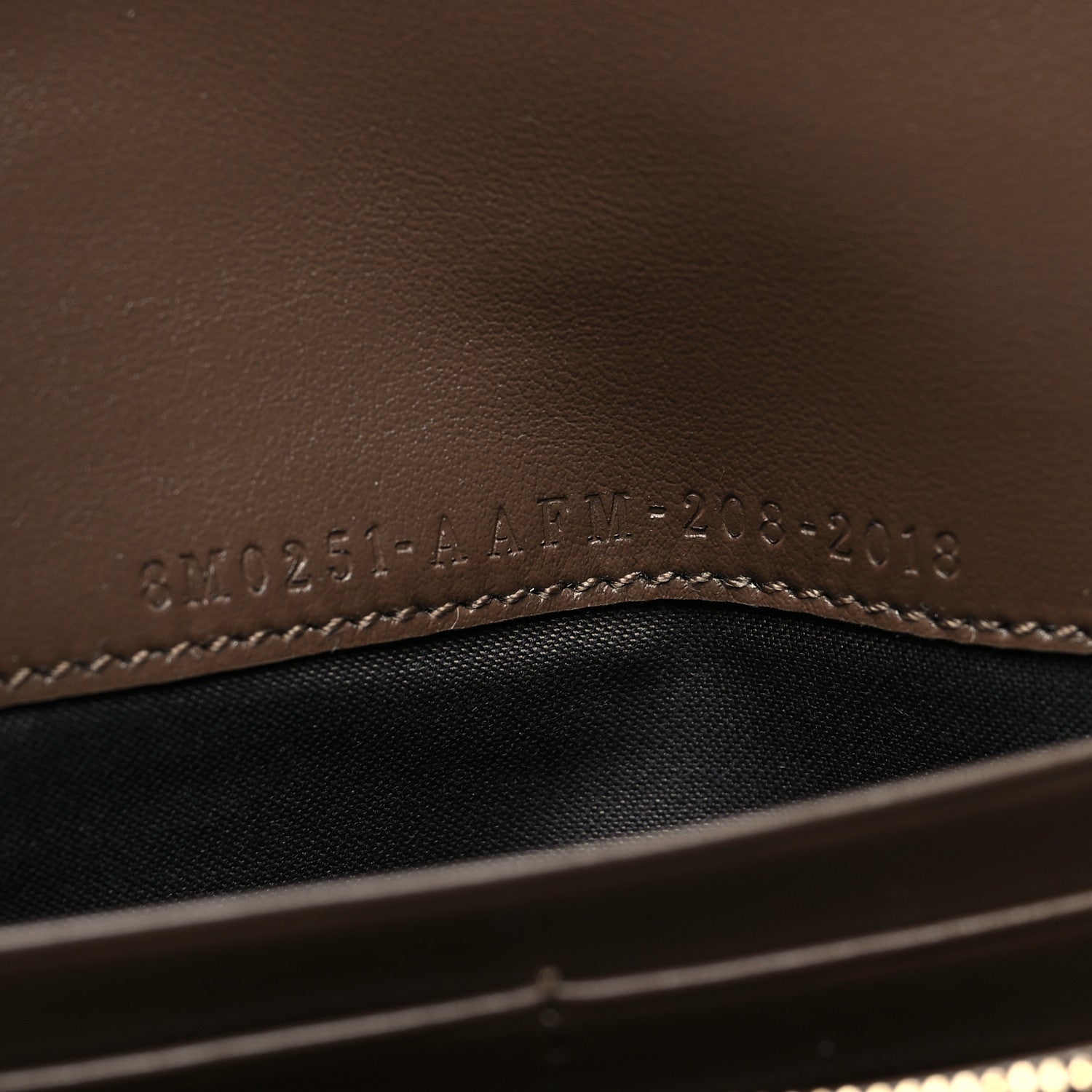 Fendi Vitello Soft F is Fendi Bi-Color FF 1974 Embossed Continental Envelope Wallet Maya Black 8 of 11