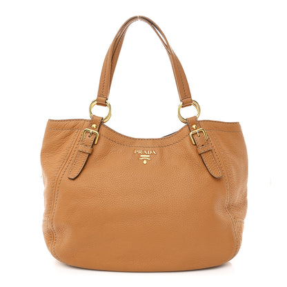 Prada Vitello Daino Shoulder Bag Caramel 1 of 11