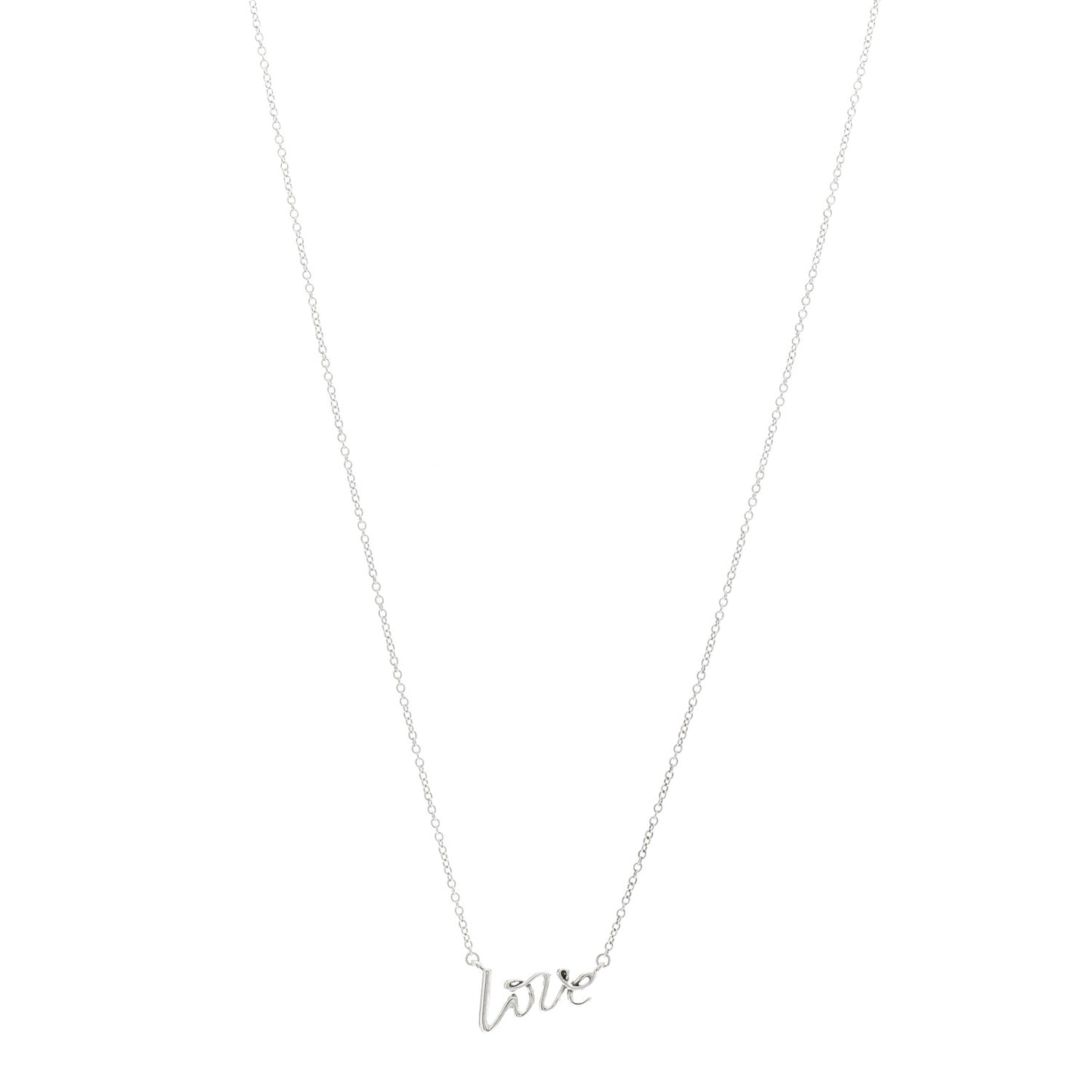 Sterling Silver Paloma Picasso Graffiti Love Pendant Necklace