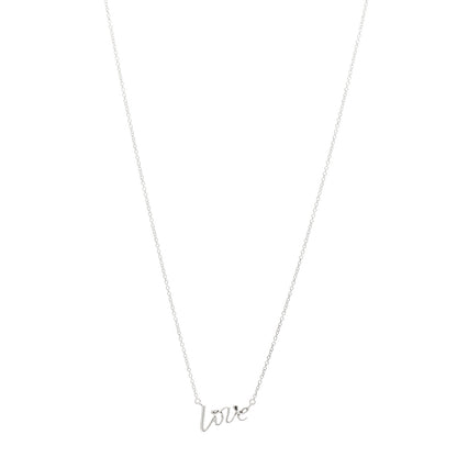 Tiffany Sterling Silver Paloma Picasso Graffiti Love Pendant Necklace 1 of 5