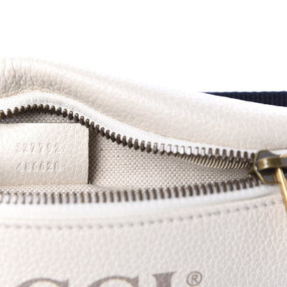 Gucci Grained Calfskin Small Logo Belt Bag White 9 of 11