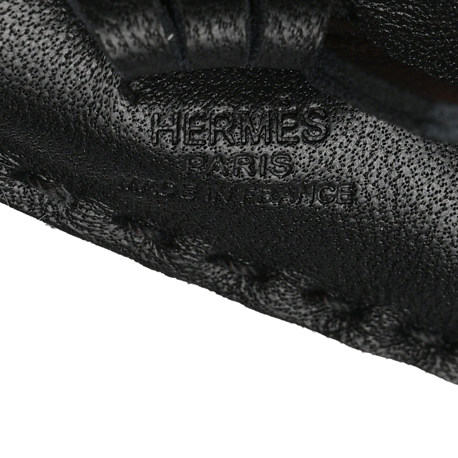 Hermes Milo Lambskin Hippo Bag Charm So Black 3 of 5