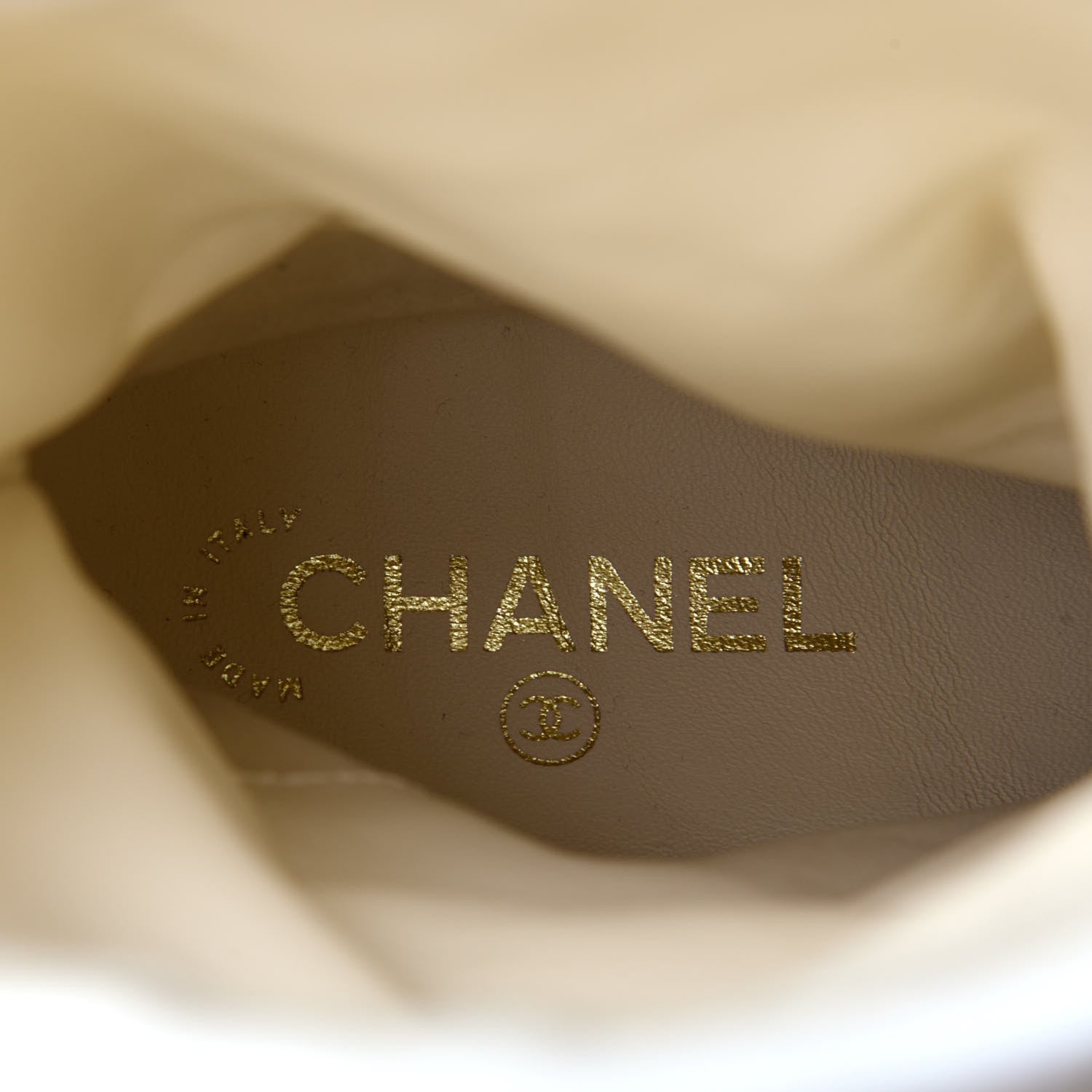 Chanel Shearling Chain Studded CC High Boot 37 Black 9 of 11