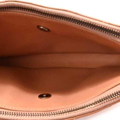Chanel Calfskin Quilted Crown CC Double Zip Bag Beige 5 of 10