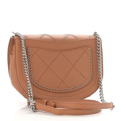 Chanel Calfskin Coco Eyelets Small Flap Bag Camel 2 of 10