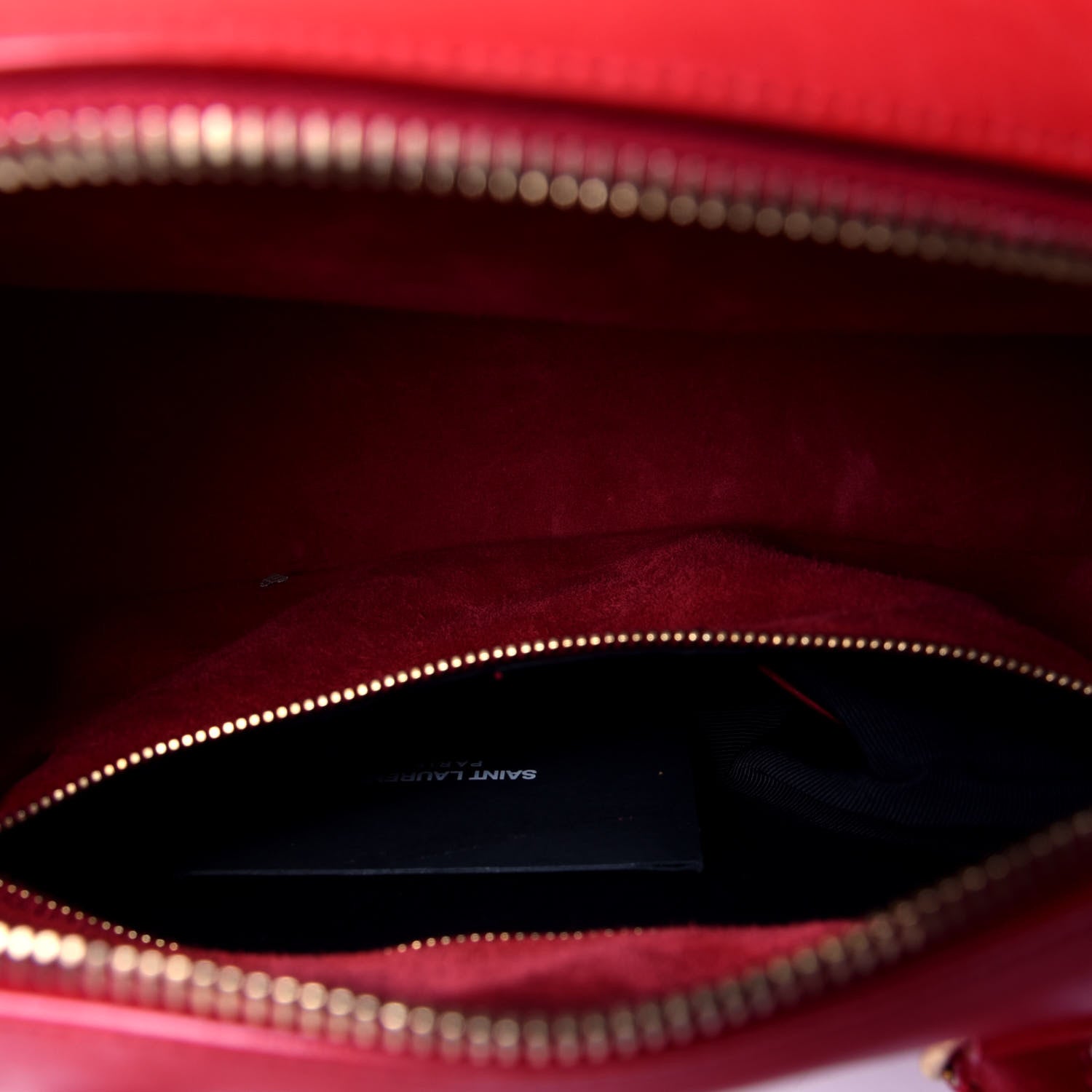 Saint Laurent Calfskin Classic Duffle 6 Red 4 of 4
