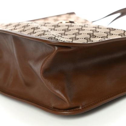 Gucci Monogram Horsebit 1955 Tote Bag Beige Brown Sugar 11 of 11