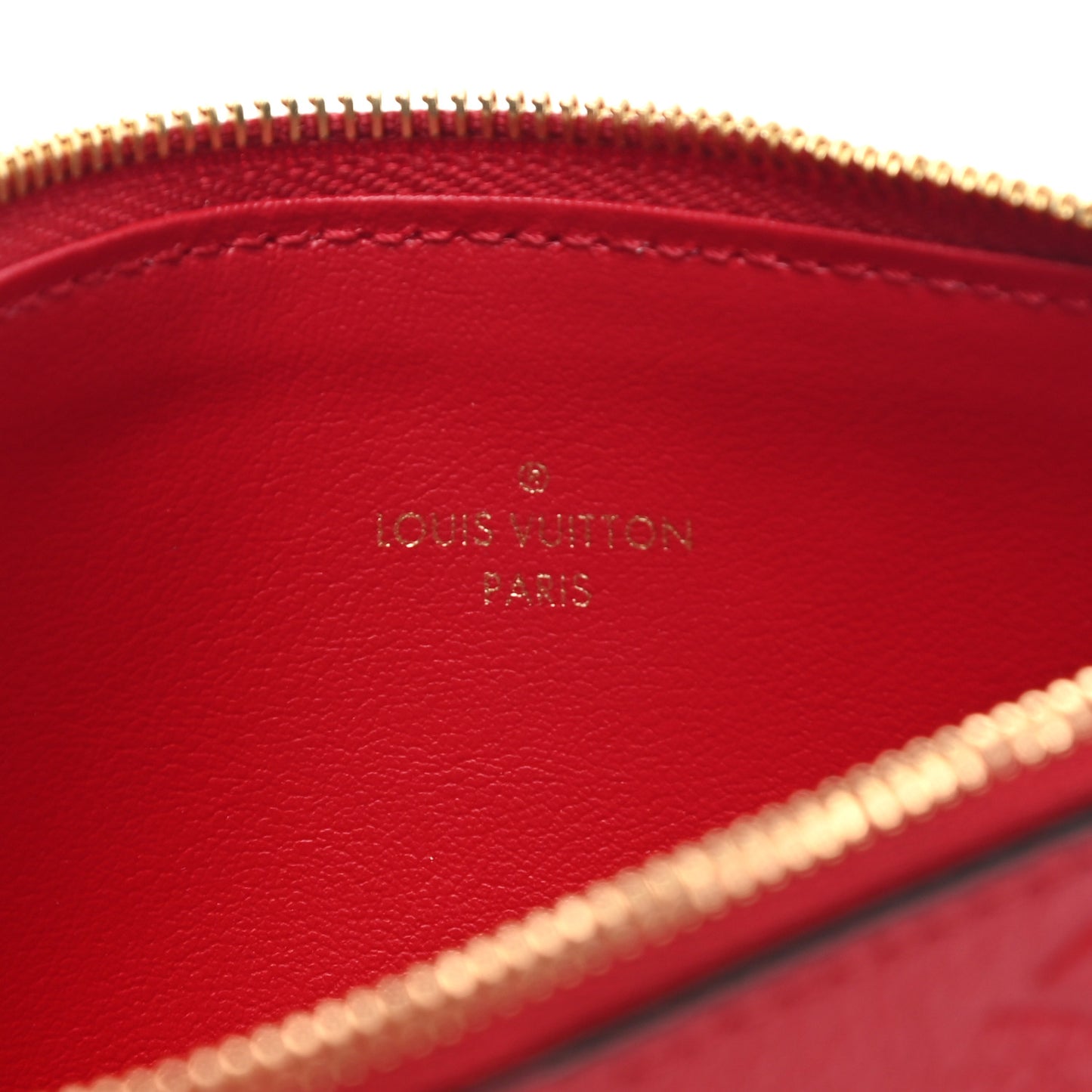 Empreinte Felicie Chain Wallet Zippered Insert Cherry