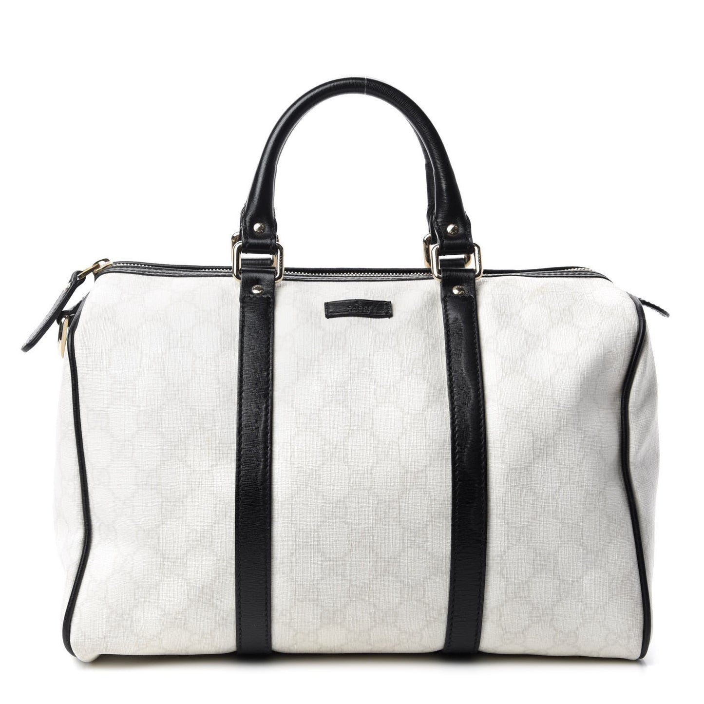 GG Plus Monogram Medium Joy Boston White Black