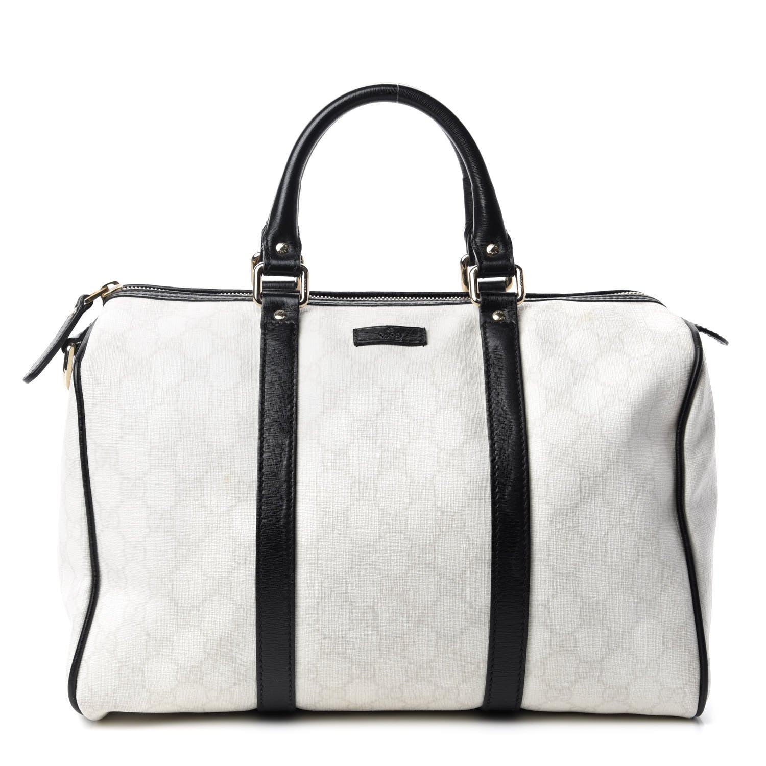Gucci GG Plus Monogram Medium Joy Boston White Black 1 of 17
