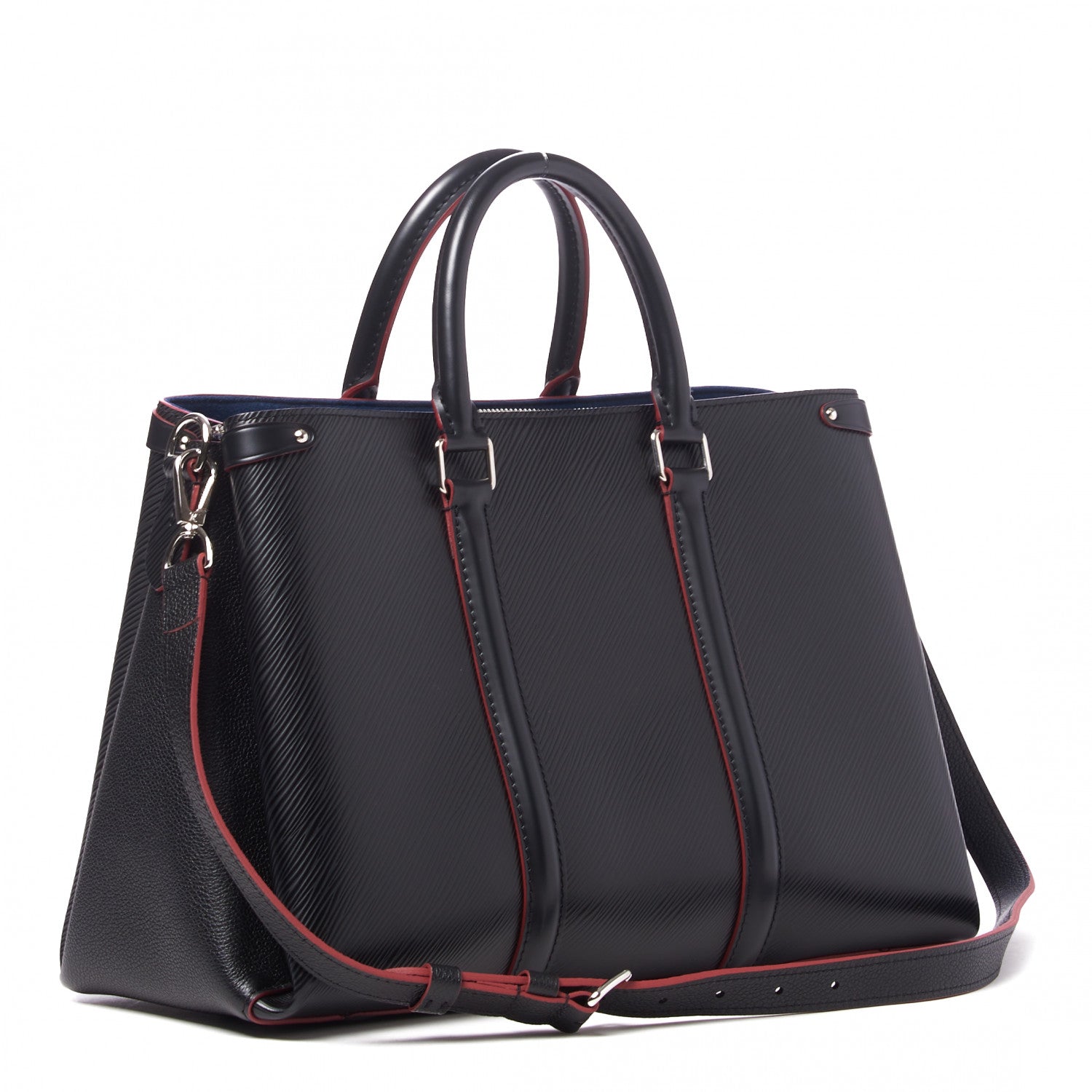 Louis Vuitton Epi Soufflot MM NM Black 2 of 8