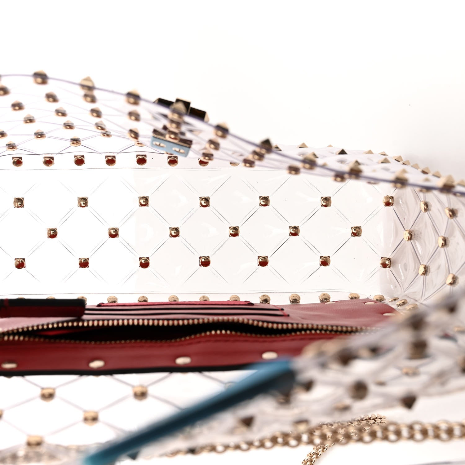 Valentino Garavani PVC Medium Rockstud Spike Shoulder Bag 5 of 9