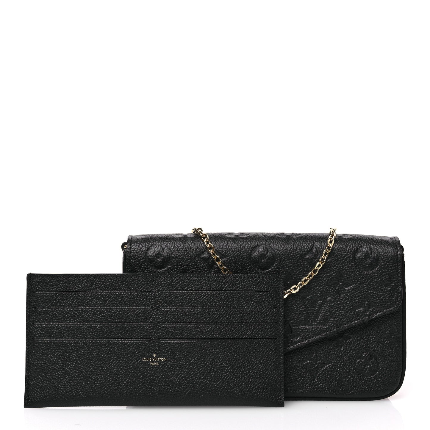 Empreinte Pochette Felicie Chain Wallet Black