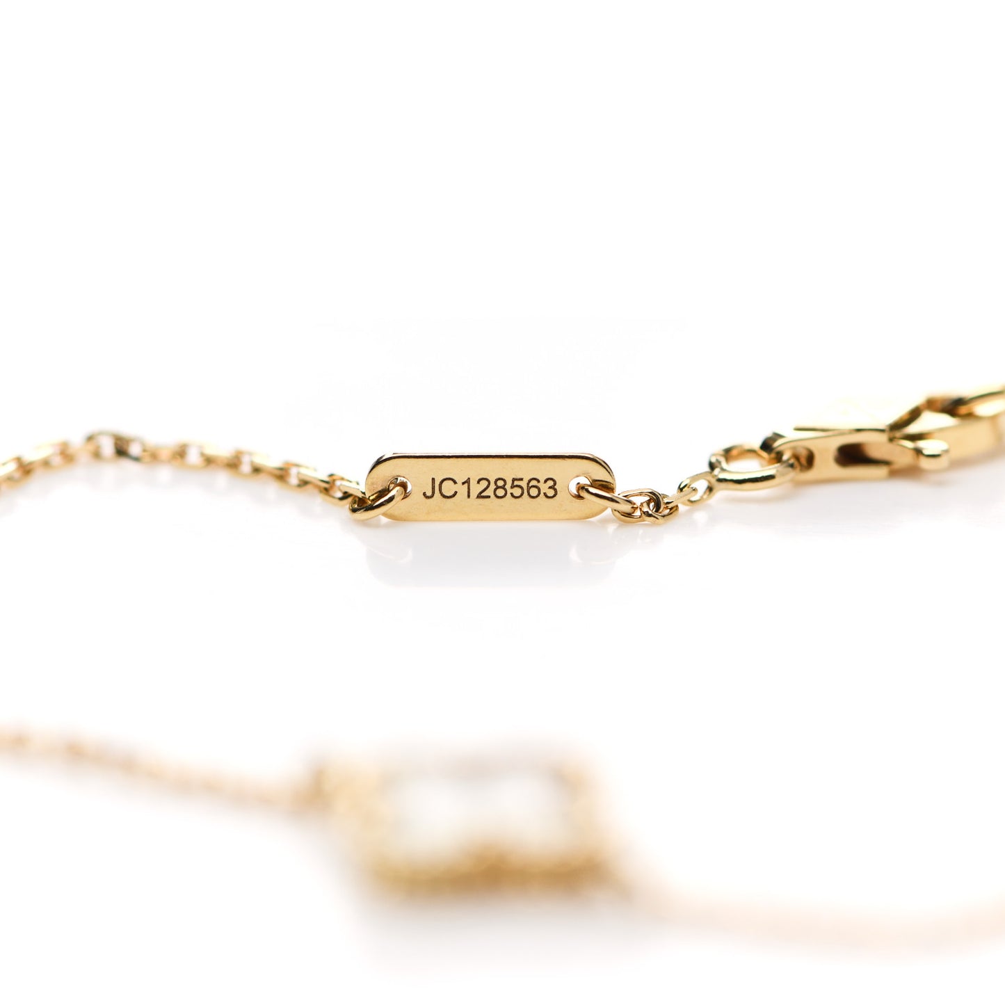 18K Yellow Gold Mother of Pearl Sweet Alhambra Bracelet