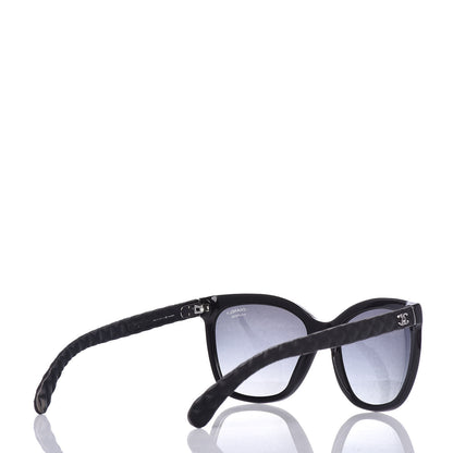 Chanel Acetate Quilted Polarized Butterfly CC Sunglasses 5288-Q Black 3 of 7