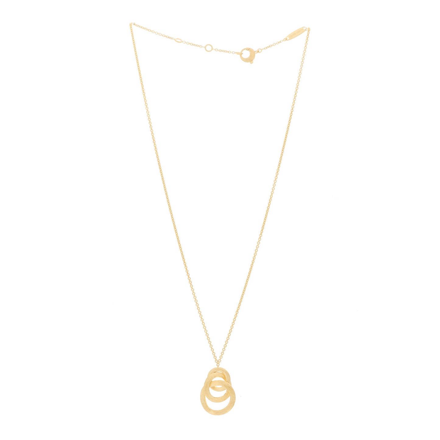 18K Yellow Gold Jaipur Circle Link Pendant Necklace