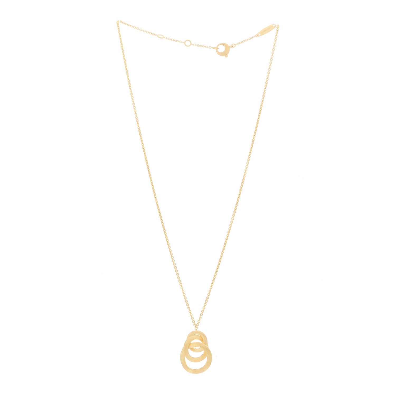 Marco Bicego 18K Yellow Gold Jaipur Circle Link Pendant Necklace 3 of 5