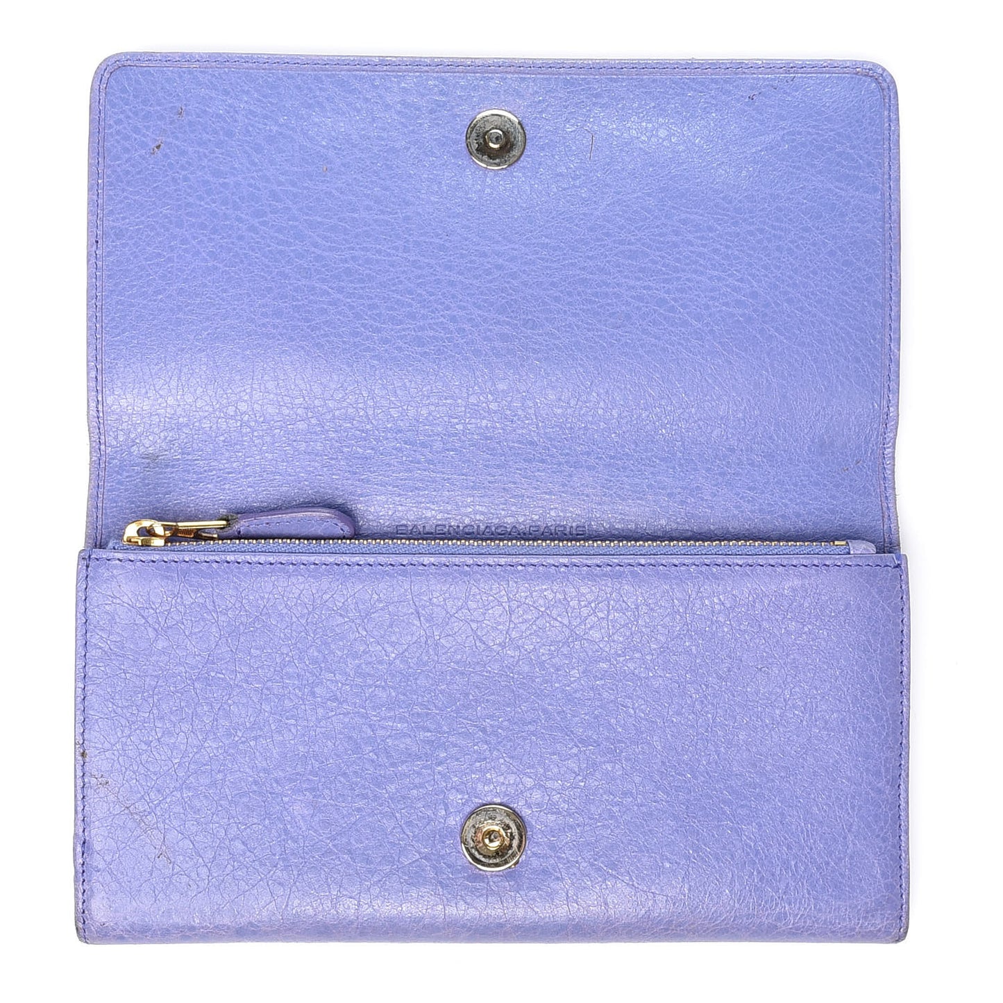 Agneau Giant 12 Gold Hardware Money Wallet Mauve